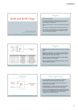 RAM and ROM Chips