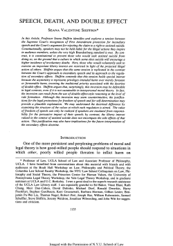 Speech, Death, and Double Effect