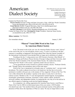 Plutoed - American Dialect Society