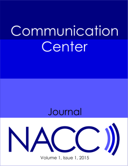 Communication Center JOURNAL - The National Association of