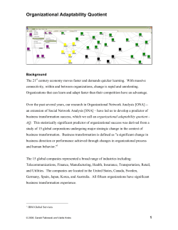 Organizational Adaptability Quotient