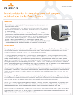 Mutation detection in circulating tumor cell samples obtained from