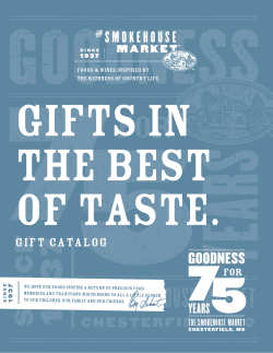 Gift Brochure - Annie Gunn`s
