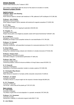 2003 - The Leverhulme Trust