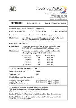 Tin Oxide, 177KB pdf