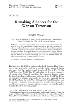Remaking Alliances for the War on Terrorism