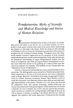 Frankenstein: Myths of Scientific and Medical Knowledge and