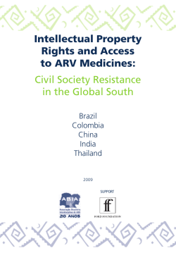 Intellectual Property Rights and Access to ARV Medicines: Civil