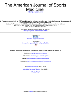 A Prospective Analysis of 179 Type 2 Superior Labrum Anterior and