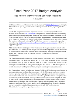 Fiscal Year 2017 Budget Analysis