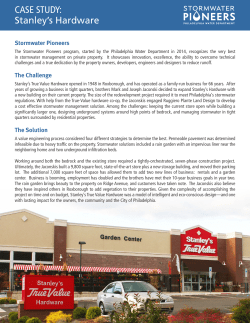 CASE STUDY: Stanley`s Hardware
