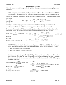 Homework 5 SOLUTION Follow the homework