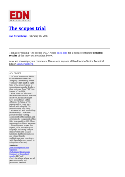 The scopes trial