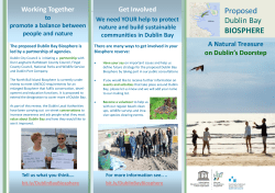 Proposed Dublin Bay BIOSPHERE - Dublin City Council Consultations