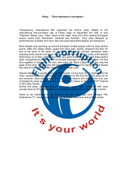 Party &ndash; &ldquo;Zero tolerance 4 corruption &ldquo; Transparency