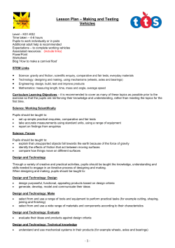 PDF Vehicles Lesson Plan