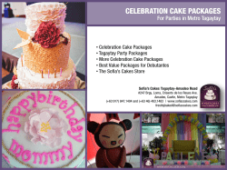 celebration cake packages