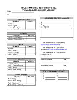 hialeah-miami lakes senior high school 9th grade