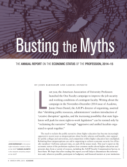the annual report on the economic status of the profession