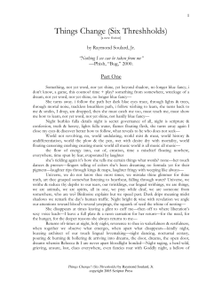 A New Fixtion by Raymond Soulard, Jr.