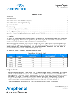 Protimeter Speedy Moisture Testers Manual PDF
