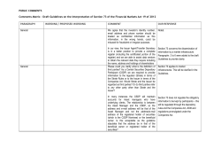 PARAGRAPH WORDING / PROPOSED WORDING COMMENT