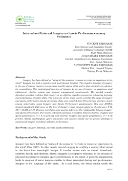 Internal and External Imagery on Sports Performance