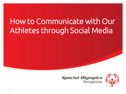 How to Communicate with Our Athletes through Social Media