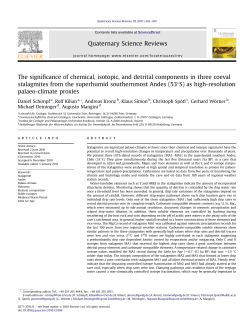 The significance of chemical, isotopic, and detrital components in