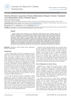 Chronic Diseases Caused by Chronic Inflammation Require Chronic