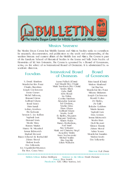 Mission Statement Board of Governors Founders International Board