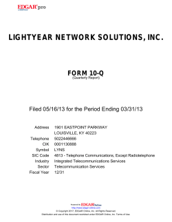 lightyear network solutions, inc.