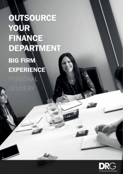OutsOurcE yOur FinancE dEpartmEnt