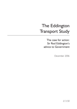 Eddington Transport Study - UK Government Web Archive