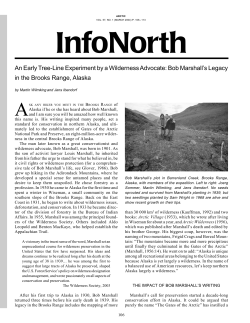 Bob Marshall`s Legacy in the Brooks Range, Alaska