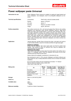 Power wallpaper paste Universal