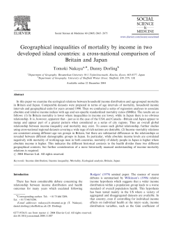 Geographical inequalities of mortality by income in two developed