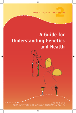 A Guide for Understanding Genetics and Health
