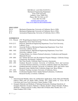 CV - Texas Tech University Departments