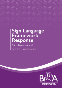Sign Language Framework Response