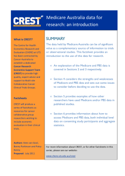Factsheet - Medicare Australia - FINAL