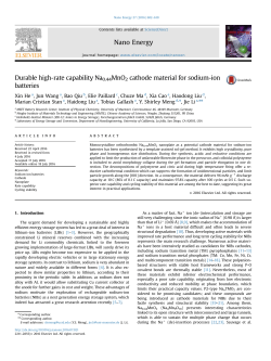 Durable high-rate capability Na0.44MnO2 cathode material for