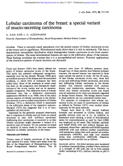 of mucin-secreting carcinoma - Journal of Clinical Pathology