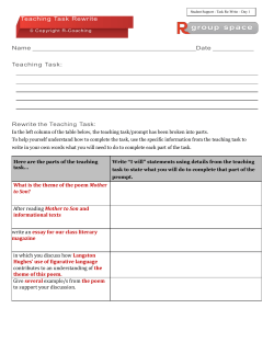 Mother to Son Appendix