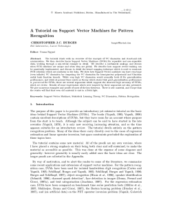 A Tutorial on Support Vector Machines for Pattern Recognition
