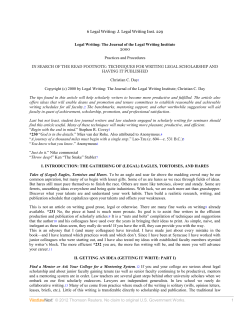 In Search of the Read Footnote