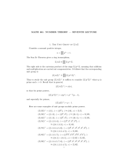 Unit group structure