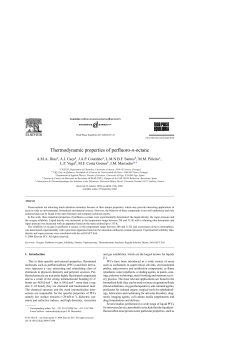 Thermodynamic properties of perfluoro-n-octane - PATh
