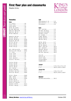 Maughan Library first floor