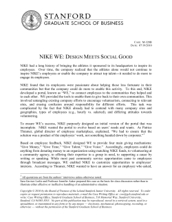 Nike WE: Design Meets Social Good